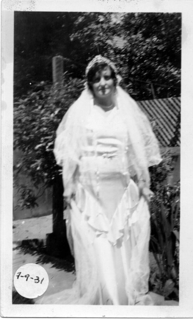 Clara Friedman wedding 1931 to Morris