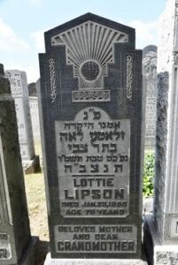 Zlata Kansteroom Lipson Gravestone