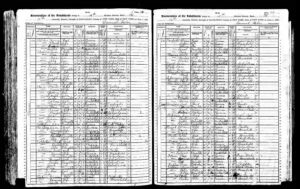 1905 NY Census: On the right hand page, line 12, Gersson Kanster, Marle Kanster, Alla Lebenson, and Lhab Kanster, all at 282 Monroe St in Manhattan, NY.