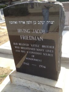 Irving Friedman Grave Stone