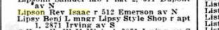 Isaac Lipson living in Minneapolis in 1918