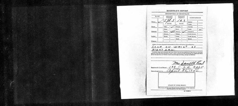 WW II Draft Registration for David Gologorsky - page 2