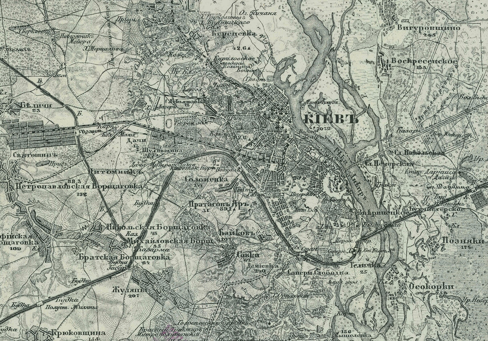 Map of Kiev from 1869 -XXII-9_s126