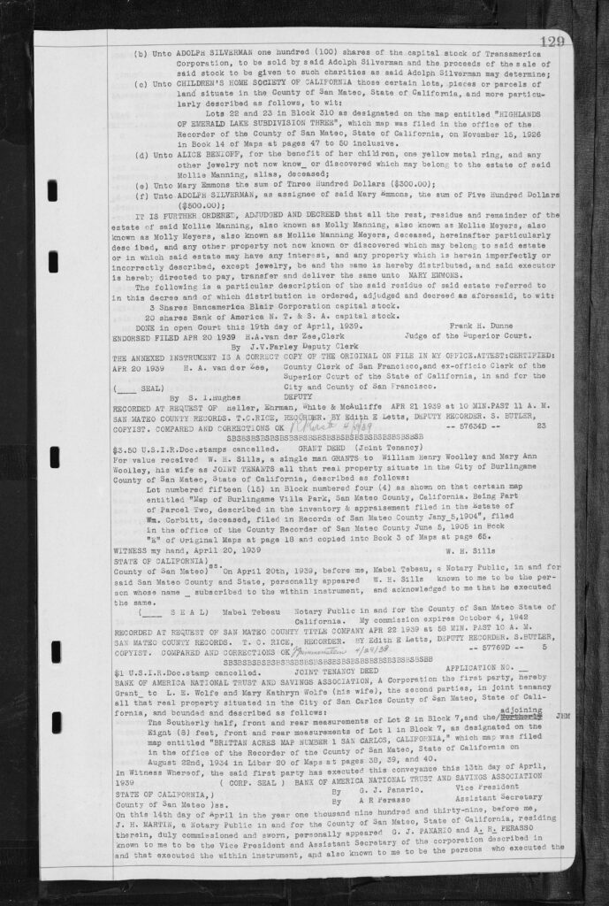 The Estate of Mollie Manning Meyers - page 3